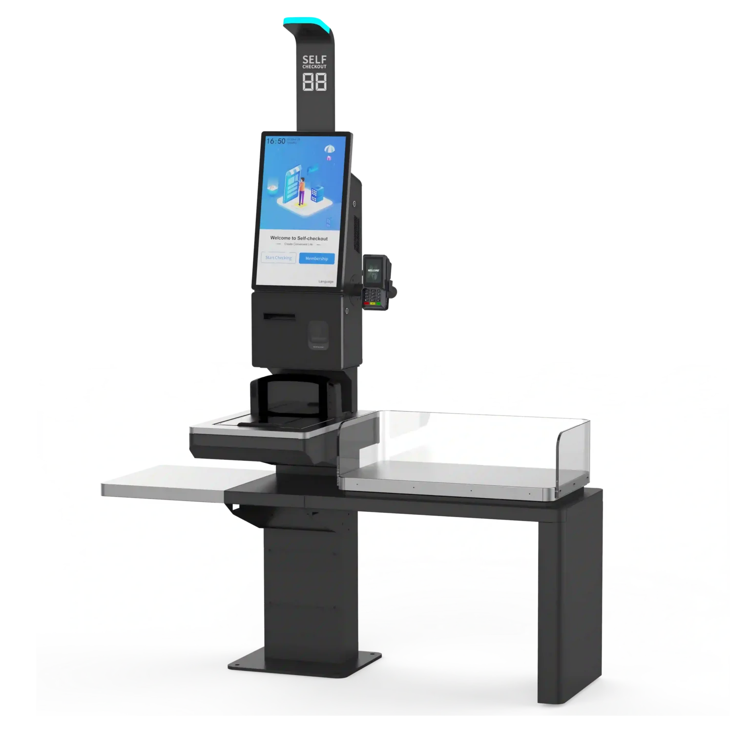 modular self service kiosk hardware for retail qsr 1