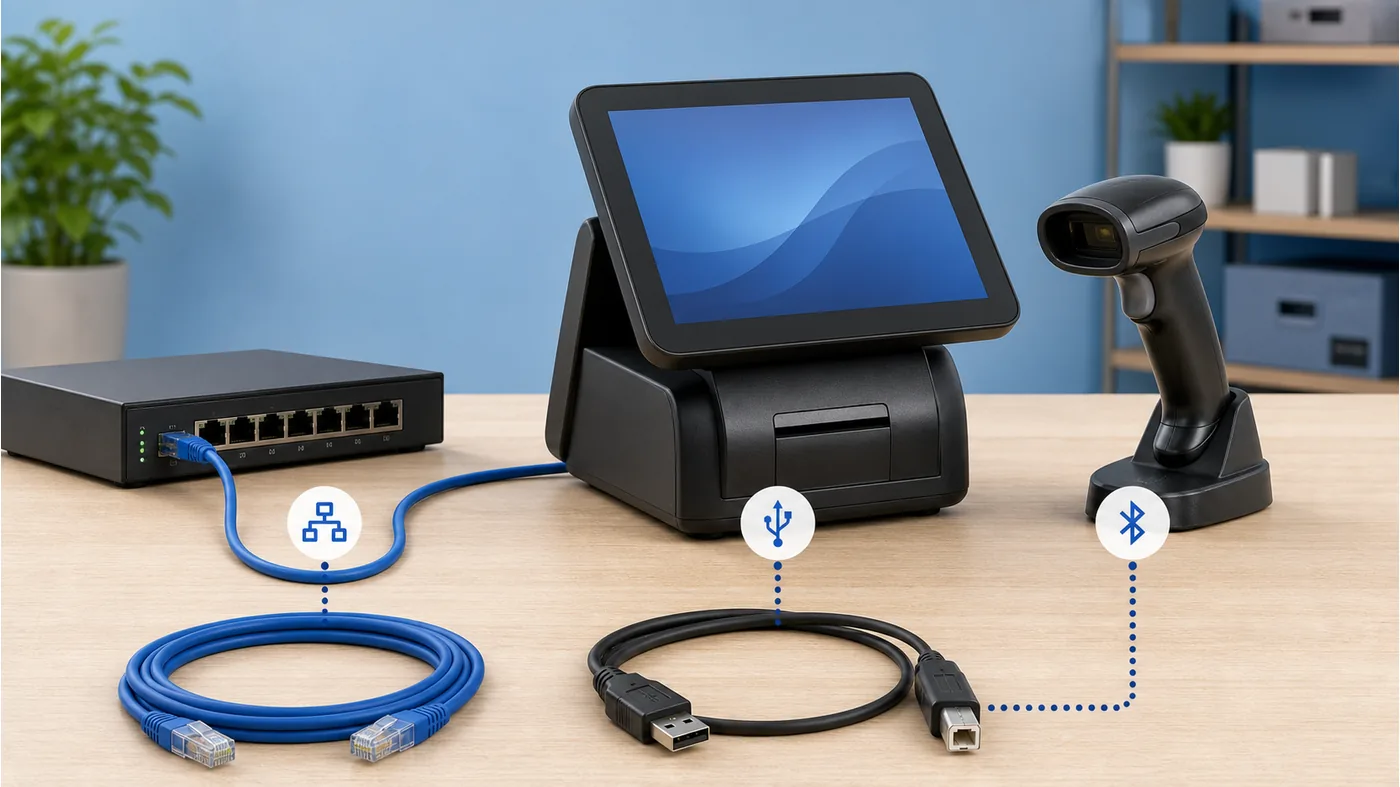 USB, Ethernet or Bluetooth for POS Hardware: How to Choose by Workflow